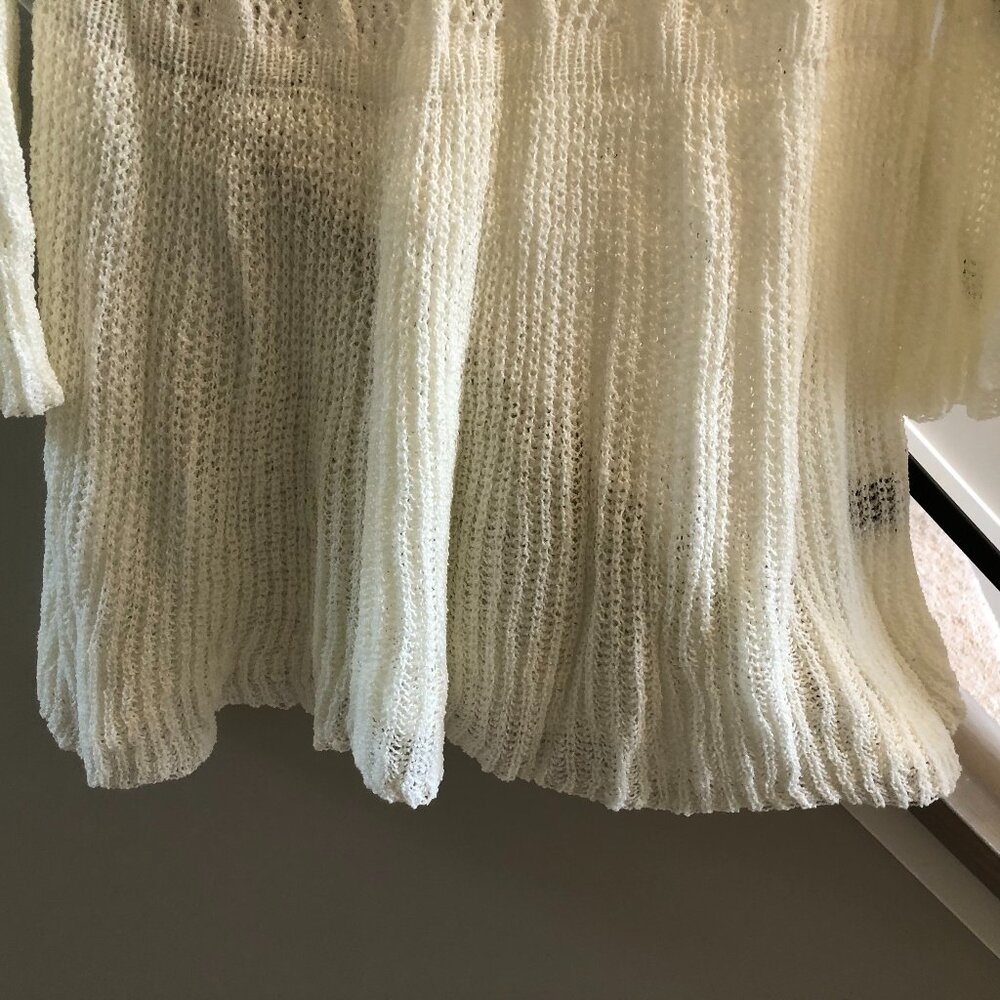 POL Cream Knit Cold Shoulder Tunic - NWOT - Picture 4 of 7